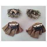 Vintage Hat Pins, Shoe Clips & Ring Holder