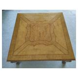 Large Wood Carved Coffee Table w/Claw Feet