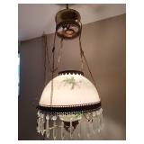 Antique Victorian Hanging Parlor Lamp