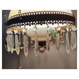 Antique Victorian Hanging Parlor Lamp