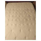 Purple Tufted Queen Headboard w/Mattress & Box Spring