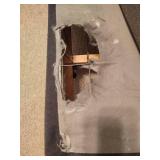 Purple Tufted Queen Headboard w/Mattress & Box Spring