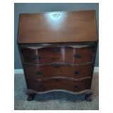 Solid Wood Drop Front Secretary Desk