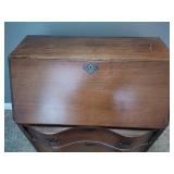 Solid Wood Drop Front Secretary Desk