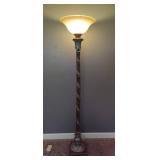Vine Wrapped Torchiere Lamp w/Dimmer