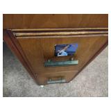 Antique Wood Vanity w/Mirror