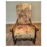 Floral Upholstered Rocking Chair