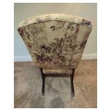 Floral Upholstered Rocking Chair