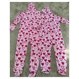 Two Adult Heart "Onsies"