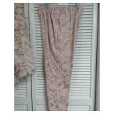 Pink Feather Jacket & Floral Pattern Pants