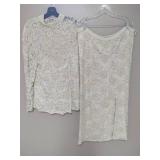 Judith Ann Creations Vintage Wedding Dress (2pc - L)