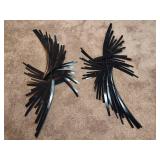 "A Touch of Class" Infinity Silver Metallic Wall Sculptures