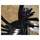 "A Touch of Class" Infinity Silver Metallic Wall Sculptures
