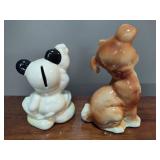 Ceramic Mickey Mouse Bank & Royal Copley Dog