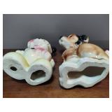 Ceramic Mickey Mouse Bank & Royal Copley Dog