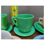 Vintage Hazel Atlas Pastel Cups/Saucers