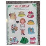 American Girl, Dolly Dingle & Pudgie Paper Dolls + Vintage Vanity Set