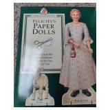 American Girl, Dolly Dingle & Pudgie Paper Dolls + Vintage Vanity Set