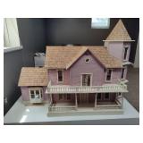 Incredible Handmade Large Dollhouse + Furniture & Dolls