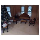 Incredible Handmade Large Dollhouse + Furniture & Dolls
