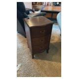 Vintage wooden sewing cabinet