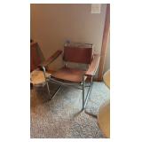Vintage Leather Safari-style lounge chair