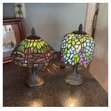 (2)Tiffany-style lamps