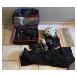 Alpina Discovery boots; pants, gloves, socks; Pret Helmet