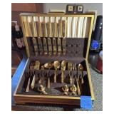 Vintage Dirilyte Dirigold flatware set Midcentury Modern