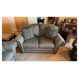 Upholstered Couch and love seat.