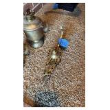 (2) Antique Carbide lamps; jeweled Alladin