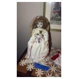 (4) vintage porcelain dolls