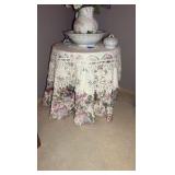 Vintage wash basin, pitcher and covered dish