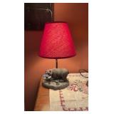 (3) Figural lamps: Bear, boy, monkey