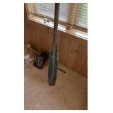 Wood boat oar 82” tall