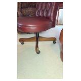 Leather Tufted Office task Chair with wheelss