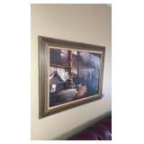 John A. Noble oil on canvas painting 40” x 31”