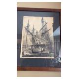 1959 Noble signed lithograph Watchman of the Dead, The Old Coal Docks