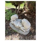 (2) frog lawn ornaments