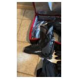 Alpina Discovery boots; pants, gloves, socks; Pret Helmet