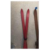Decorative wood skis