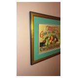 Framed bright print of "Lord give us ..."