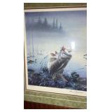 Ltd Ed. Bass at Daybreak by Kouba framed print 36" x 30”