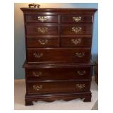 3-Piece Bedroom Suite Queen Anne Style cherry finish