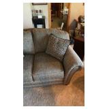 Upholstered Couch and love seat.