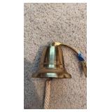 Solid Brass Heavy Bracket Ship Bell.