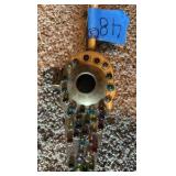 (2) Antique Carbide lamps; jeweled Alladin
