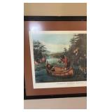 American Hunting Scenes: “An Early Start”, Currier & Ives Lithograph