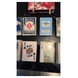 9 decks of playing cards