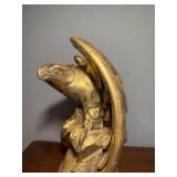 (3) Figurines: Asian Warrior; Eagle, Horse